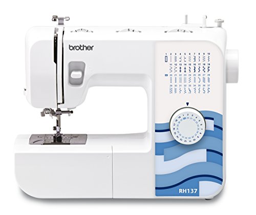 Brother RH137 Machine à Coudre, Blanc/Bleu