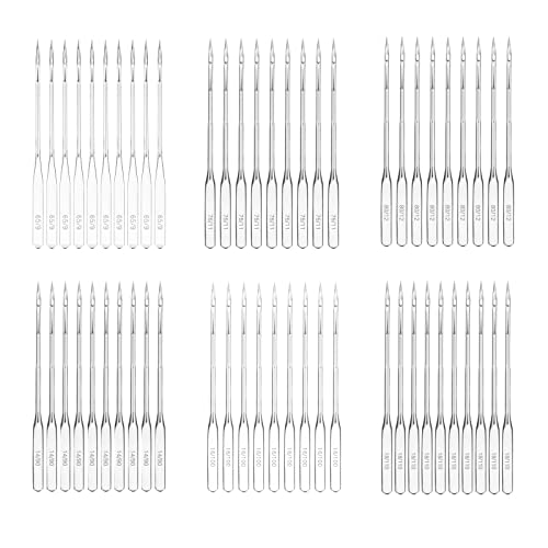 ZITFRI 60 Pcs Aiguille Machine a Coudre Universelle 6 Tailles