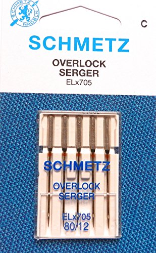 Schmetz ELx705 Aiguilles pour surjeteuse Taille 80/12