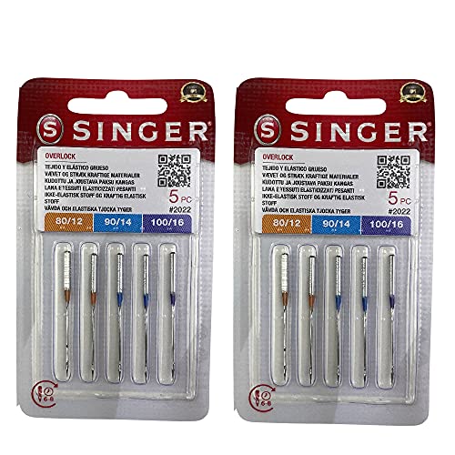 Singer Lot de 2 paquets Aiguilles pour Machine à Coudre