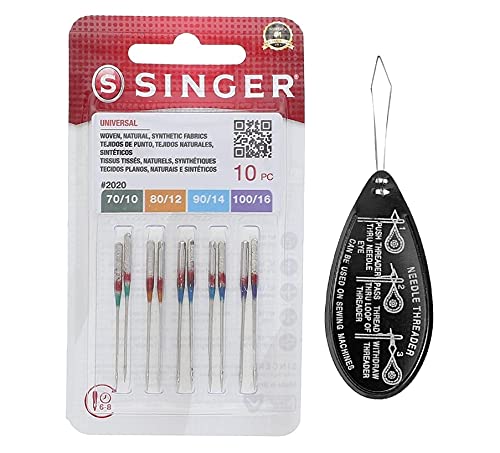 Singer Universal (Universel/Universelle) 2020 Lot de 10 Aiguilles pour Machine
