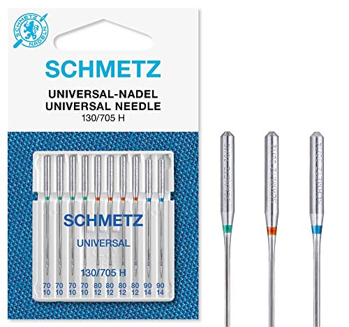 SCHMETZ Aiguilles pour machines à coudre | 10 Aiguilles Universal