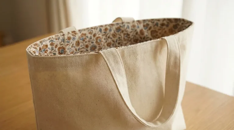 Coudre un tote bag doublé : la méthode sans couture apparente