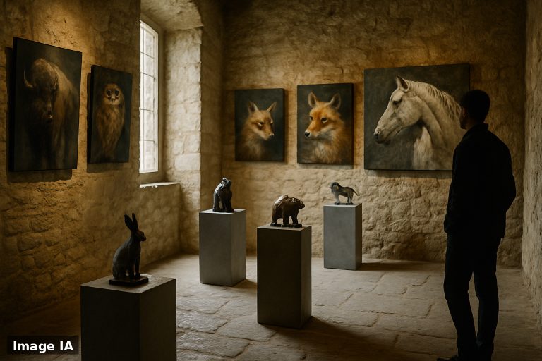 Au donjon de Menetou-Couture, Philippe Tallis expose un art animalier entre geste, matière et mouvement
