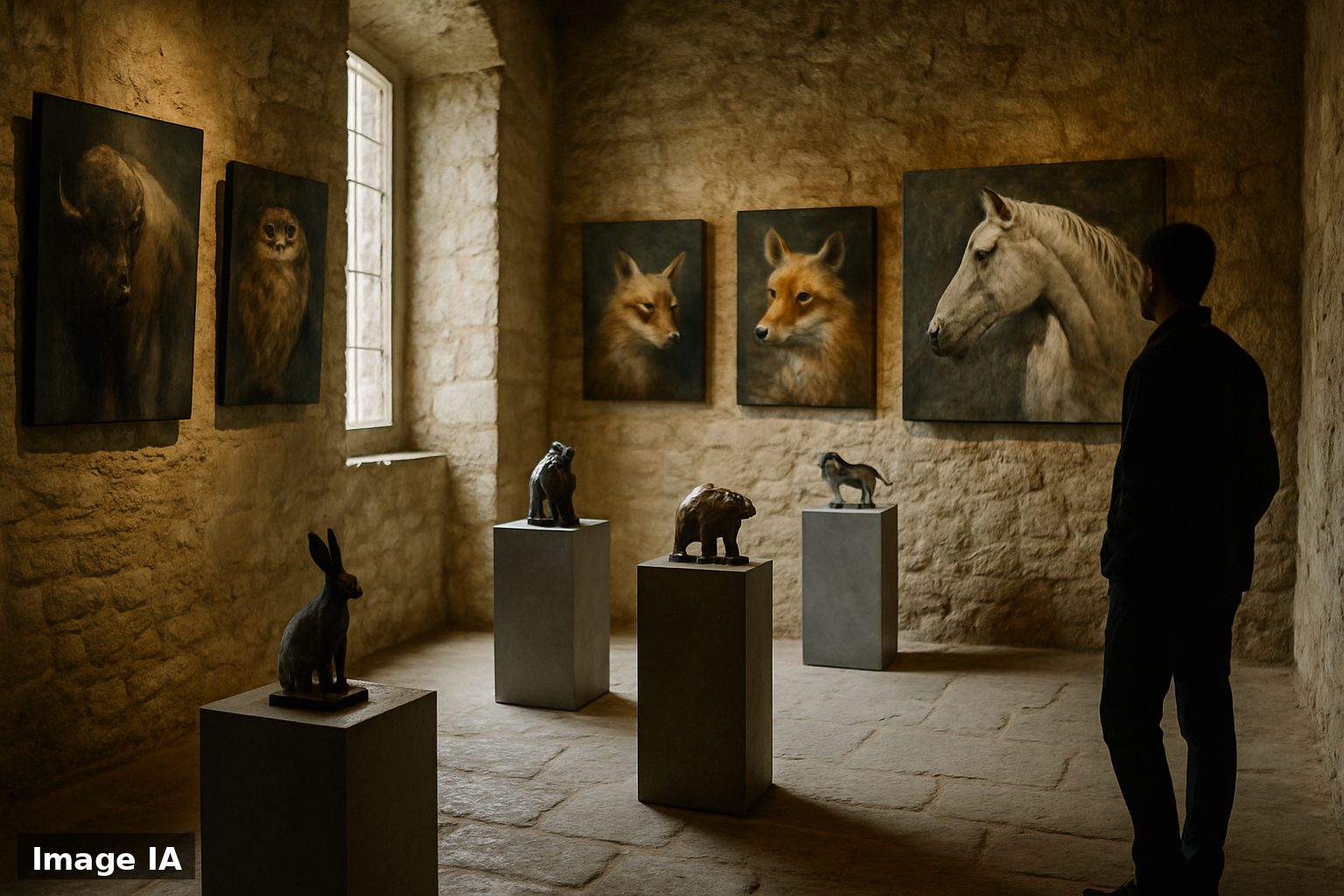 Au donjon de Menetou-Couture, Philippe Tallis expose un art animalier entre geste, matière et mouvement